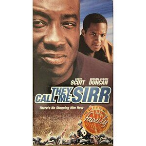 They Call Me Sirr VHS Family Movie Drama Starring Kente Scott & Michael Clarke D